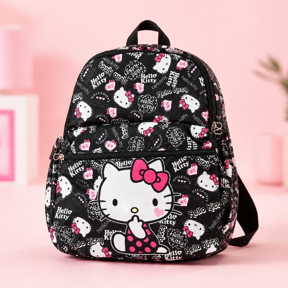 Vintage Sanrio Hello Kitty All-Over Print Backpack NEW (No Tags) Early 2000s